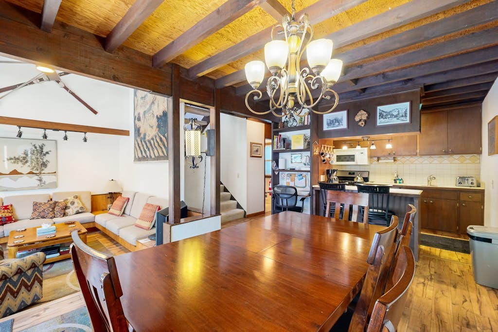 Bright Olympic Valley condo with free WiFi, fireplace, and deck