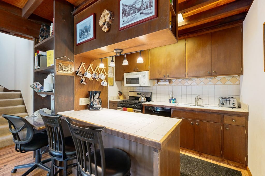 Bright Olympic Valley condo with free WiFi, fireplace, and deck