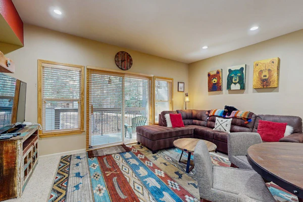 Updated condo near ski resort with heated pool, hot tub, fireplace, balcony, W/D