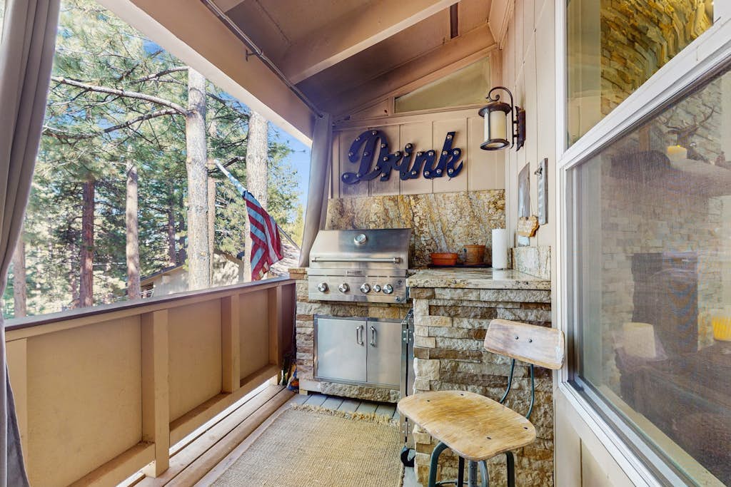 Stunning mountain retreat with pool, balcony views, & fireplace - near skiing