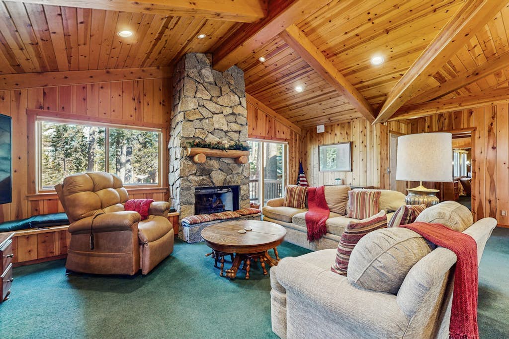 Family-Friendly Mountain Home with Decks, Views, Fireplaces, Walk to Beach