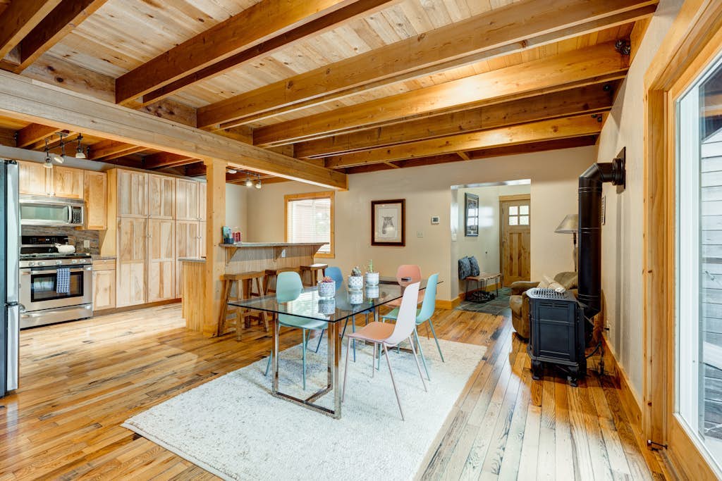 Home with private hot tub, 2 fireplaces, & W/D - drive minutes to hiking, golf