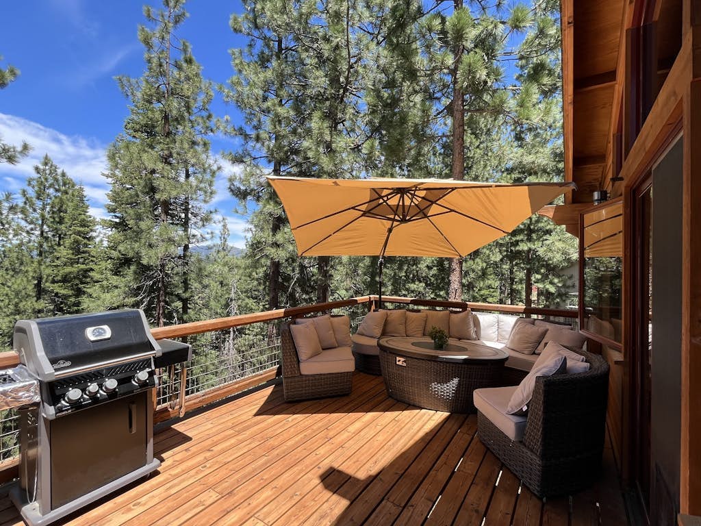 Six-story home among the pines with multiple fireplaces, decks & pool table