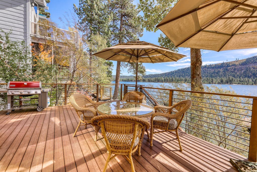 Dog-friendly lakefront home with fast WiFi, private dock, & 180-degree views