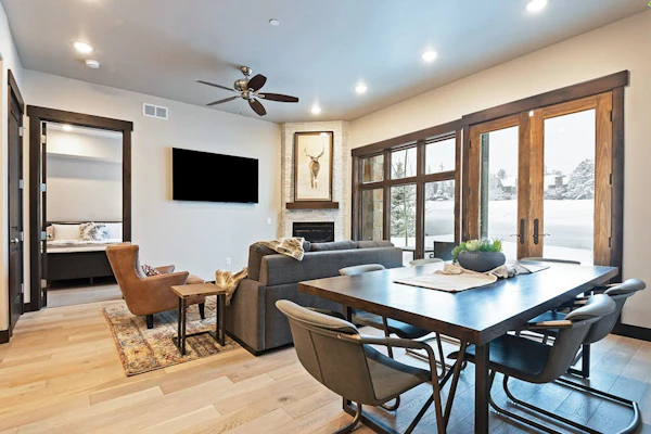 Enchanting resort condo with mountain views, hot tub, & pool - walk to lifts