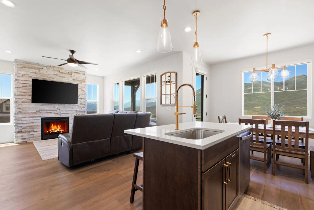 brand-new house in Heber City with mountain views