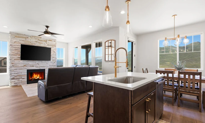 brand-new house in Heber City with mountain views