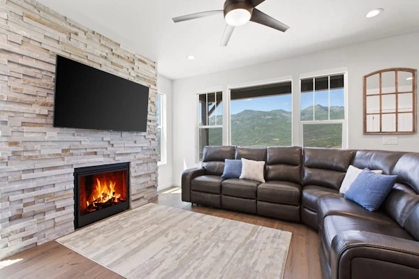 brand-new house in Heber City with mountain views