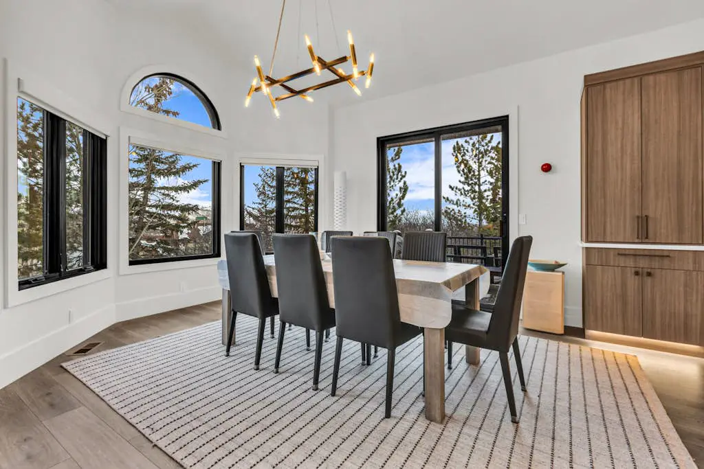 Mountain-view abode with a hot tub, scenic balcony, fireplaces, & free shuttle