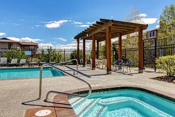 Light-filled condo near Canyons Village with mountain view, pool & hot tubs