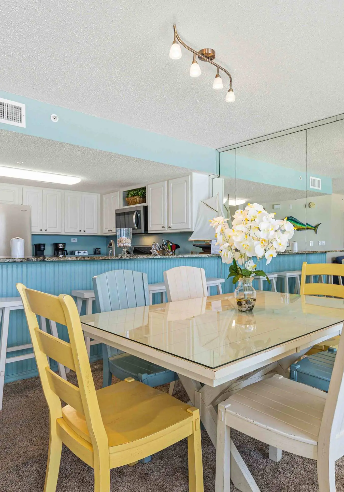 Spacious gulf front condo with beach access and seasonal beach service