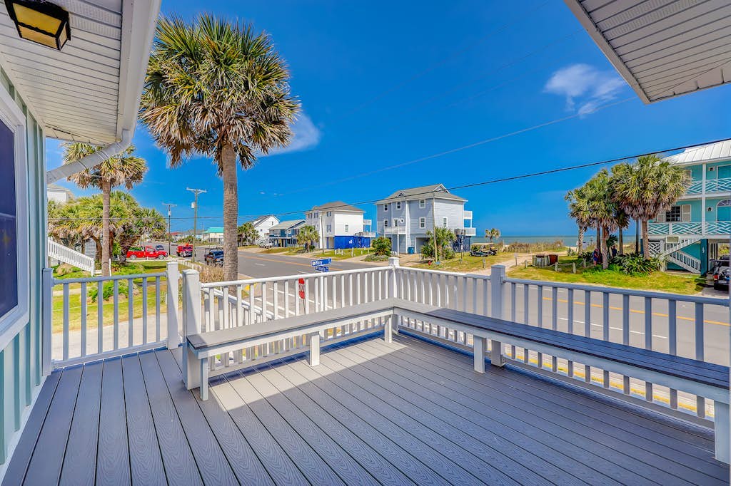 Beautiful home across the street from the beach with patio, deck, ocean views