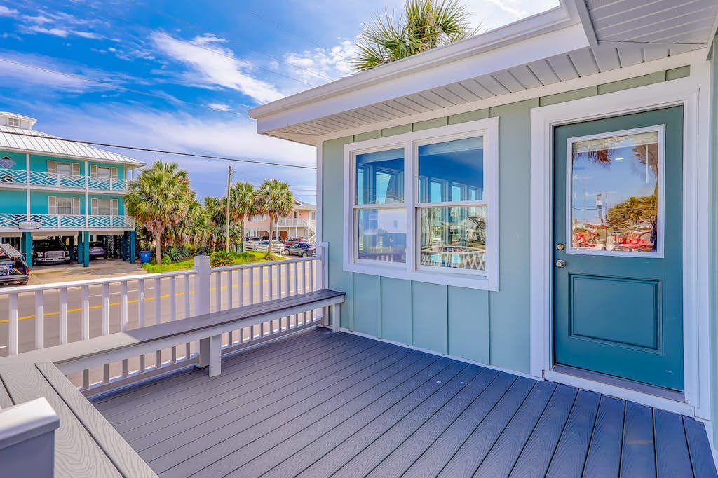Beautiful home across the street from the beach with patio, deck, ocean views