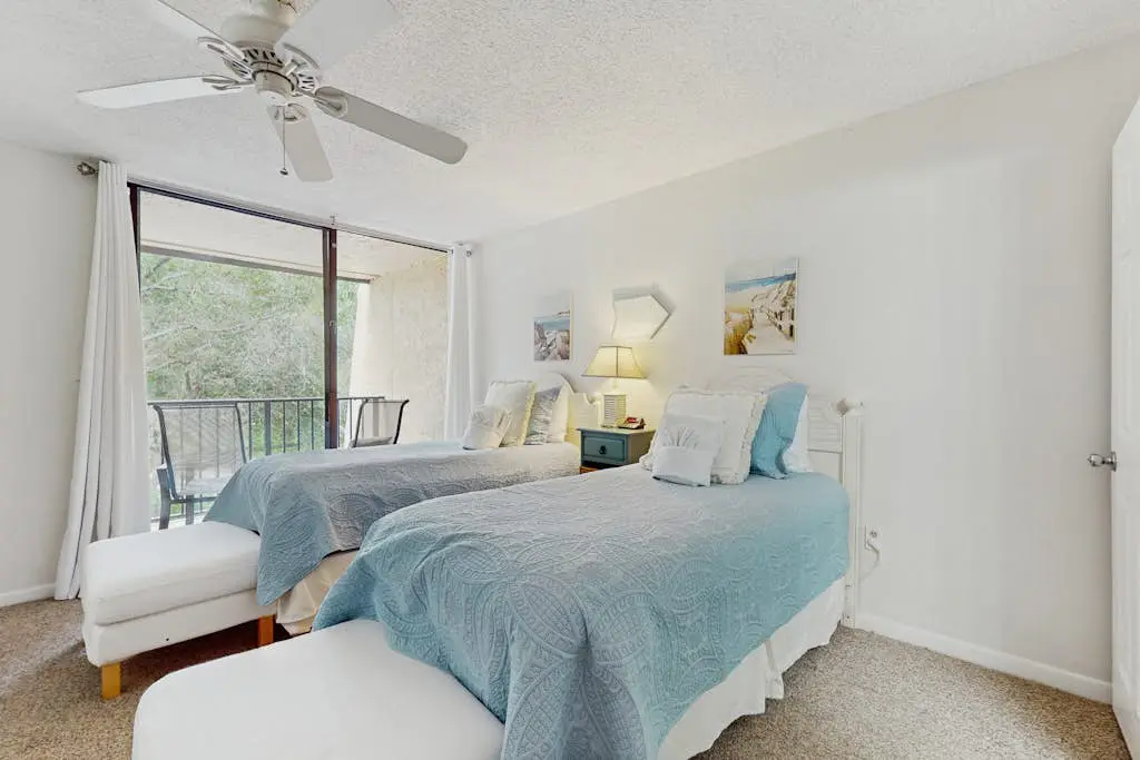 Airy, lagoon-view condo with pool, hot tub & tennis - walk to the beach