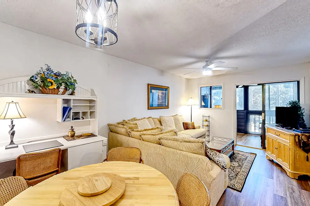 Private condo with sound views, effortless beach access, & resort amenities