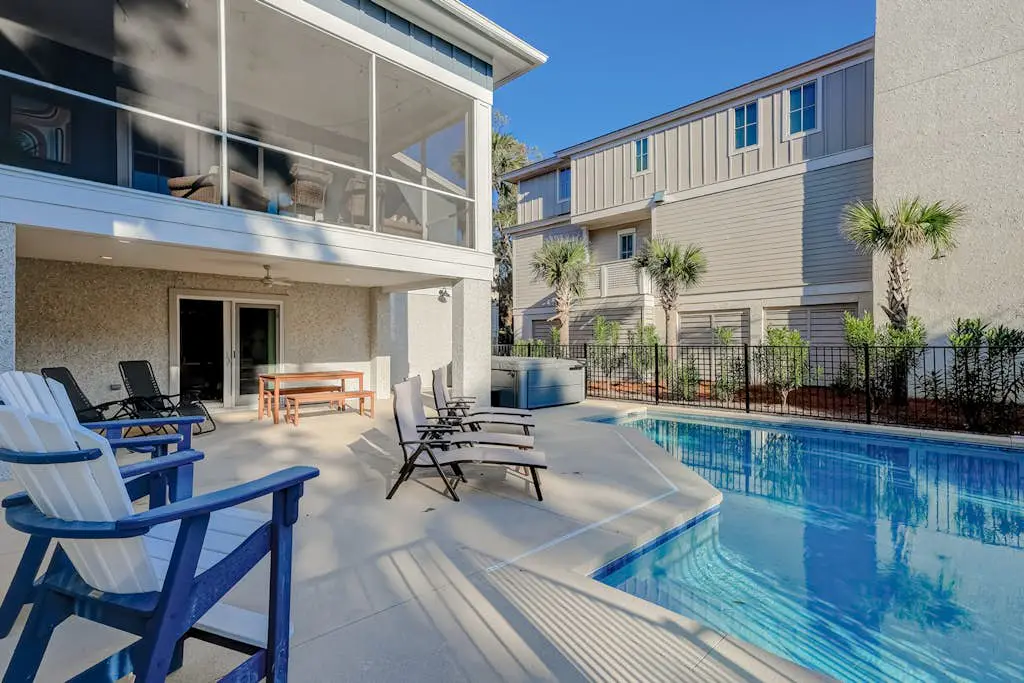North Forest Beach home with a private pool and four primary suites