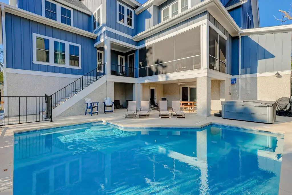 North Forest Beach home with a private pool and four primary suites