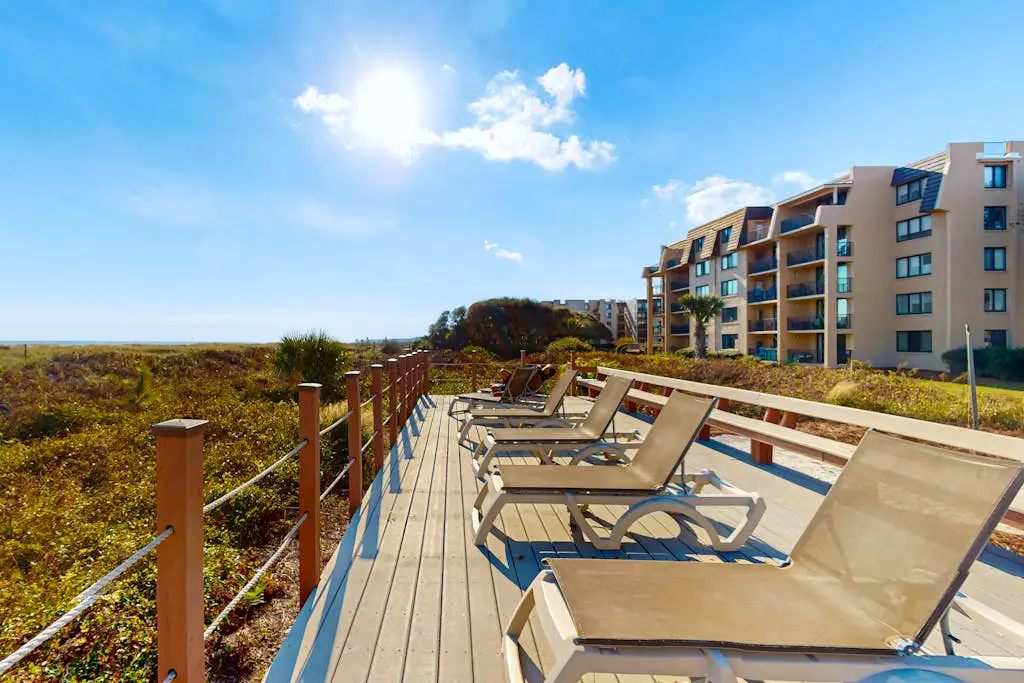 Amazing oceanfront 2BR 2BA 1st floor condo with pool, hot tub, tennis, fitness area, & WD