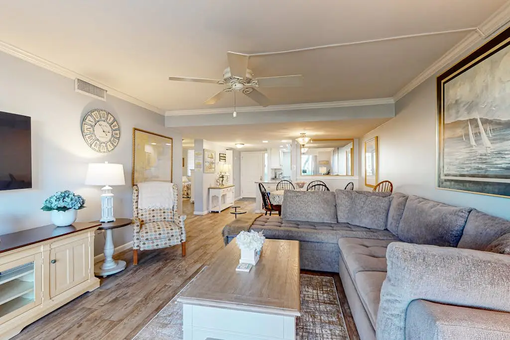 Amazing oceanfront 2BR 2BA 1st floor condo with pool, hot tub, tennis, fitness area, & WD