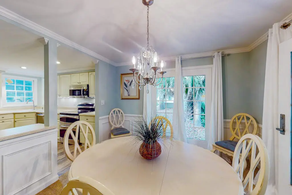 Dog-friendly villa with pool, tennis, pickleball, on-site golf, deck, & W/D