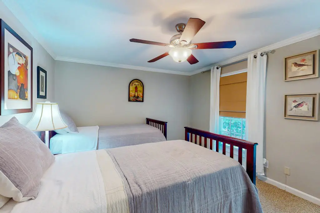 Dog-friendly villa with pool, tennis, pickleball, on-site golf, deck, & W/D