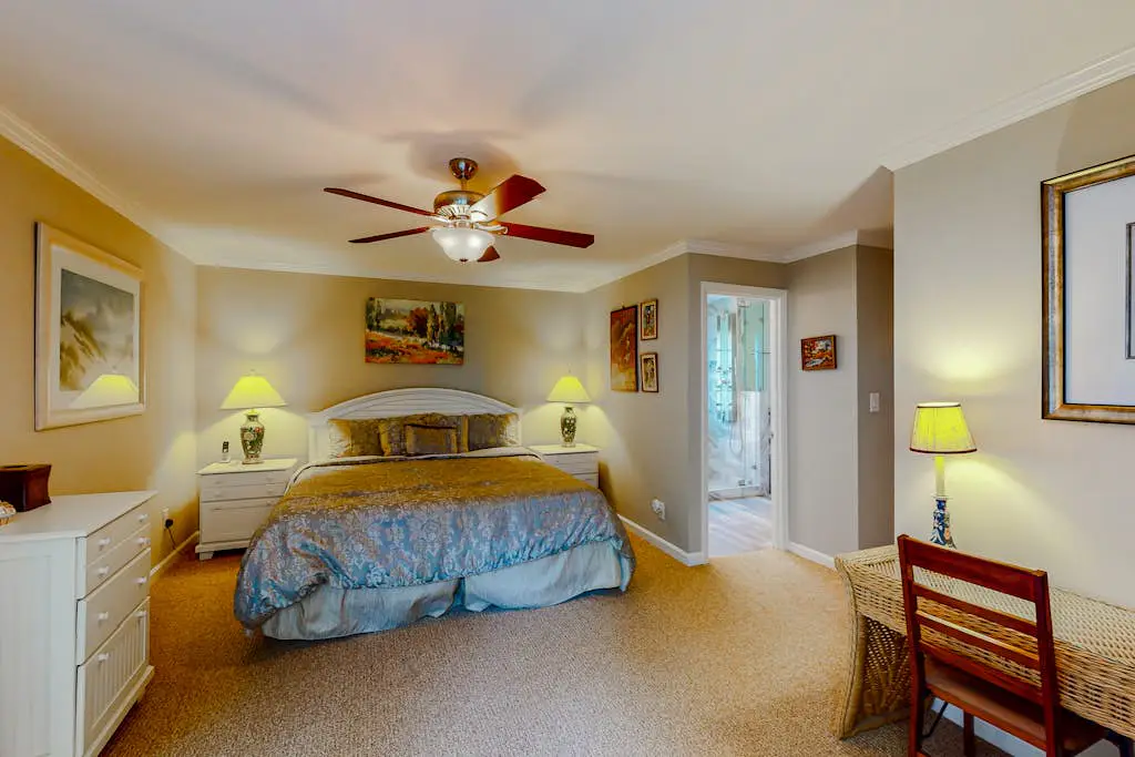Dog-friendly villa with pool, tennis, pickleball, on-site golf, deck, & W/D