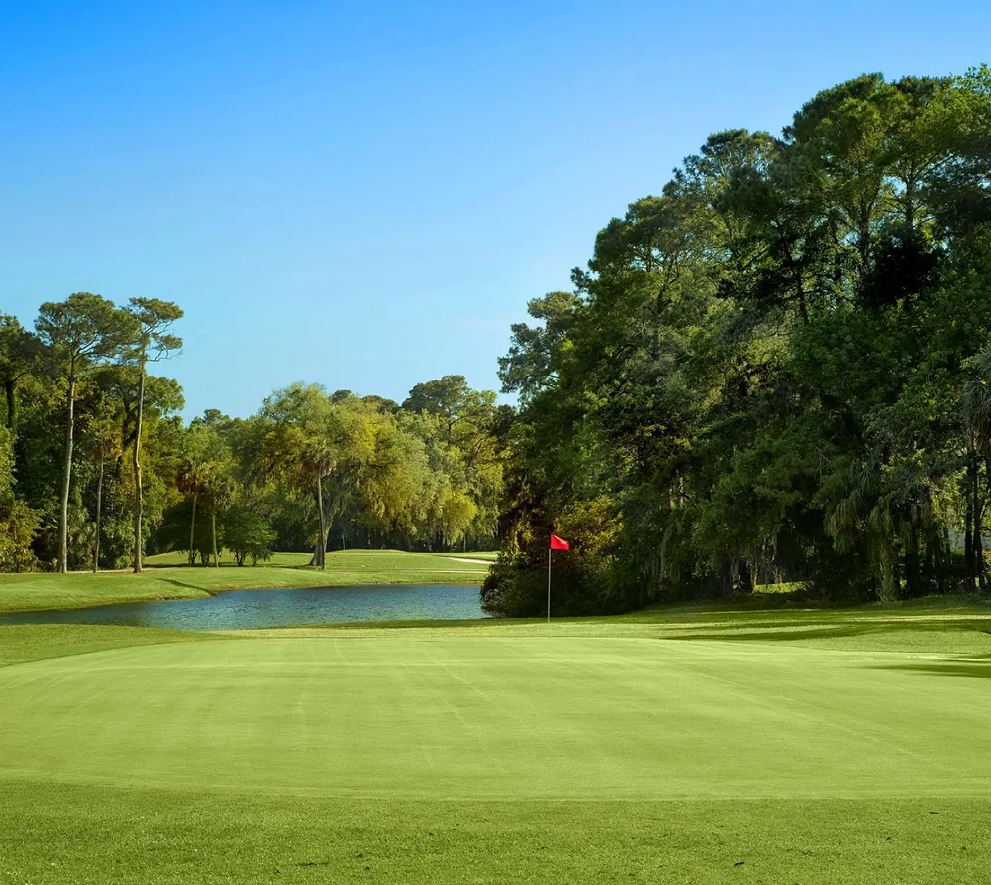 Golf course-view condo with on-site pool, tennis, & private patio