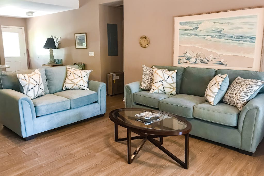 Walk to the Beach & Bike Path Shaded Home w/ Large Deck, WiFi, AC & Laundry
