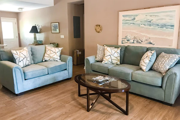 Walk to the Beach & Bike Path Shaded Home w/ Large Deck, WiFi, AC & Laundry