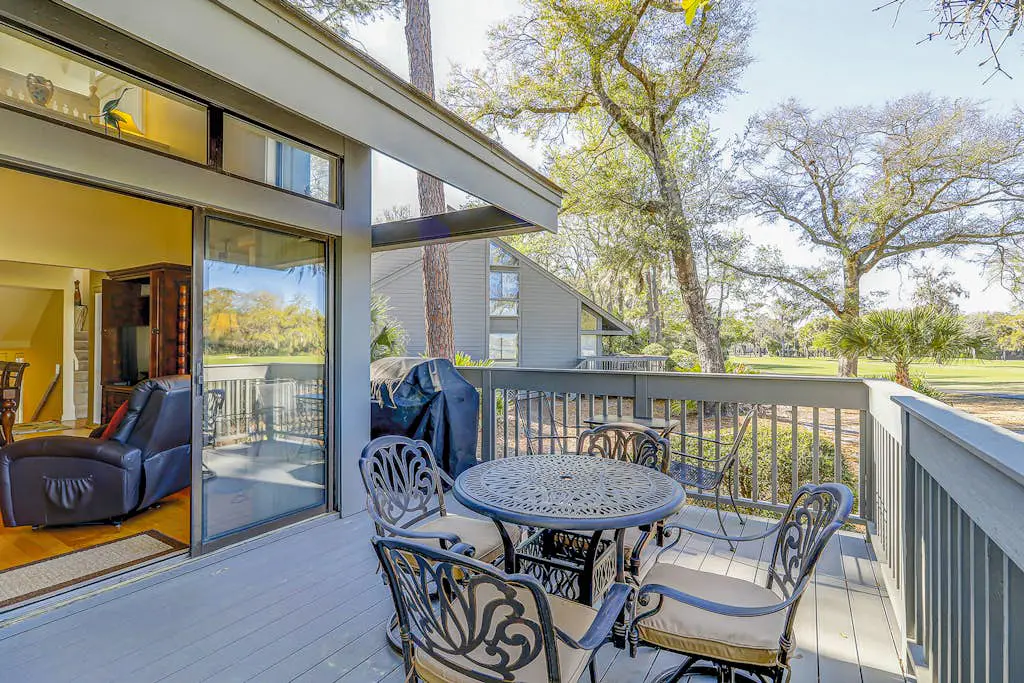 Golf course-view condo near beach with pool & private deck - dog-friendly