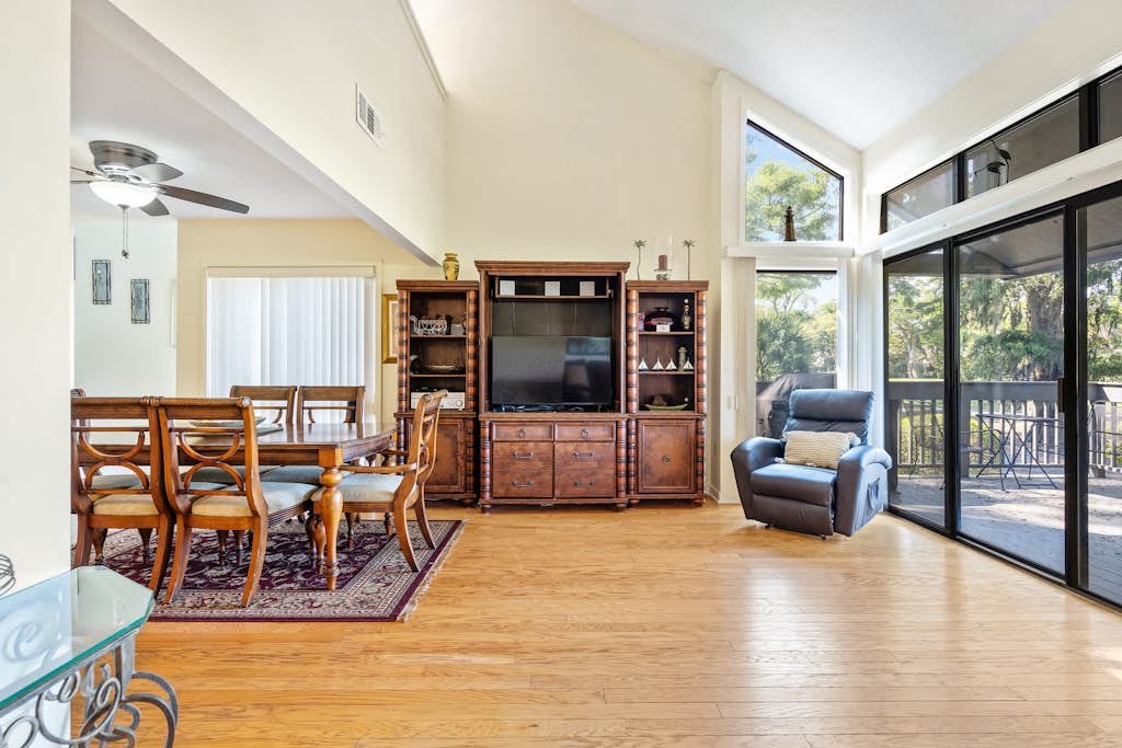 Golf course-view condo near beach with pool & private deck - dog-friendly