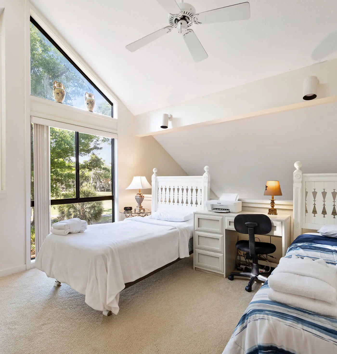 Golf course-view condo near beach with pool & private deck - dog-friendly
