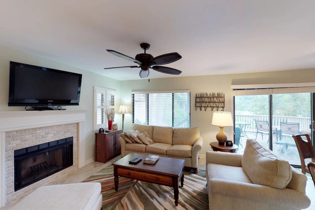 Lagoon-View Condo with Private Deck, Shared Pool & Easy Beach Access