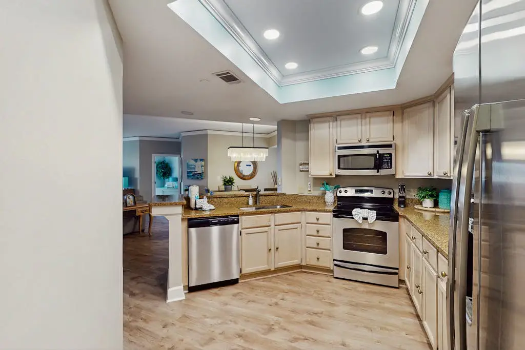Spacious updated oceanfront condo with shared pools,  hot tub & beach access