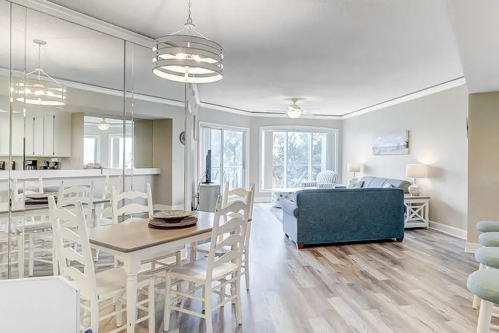 Oceanfront getaway with lagoon views, shared pool & hot tub – walk to beach