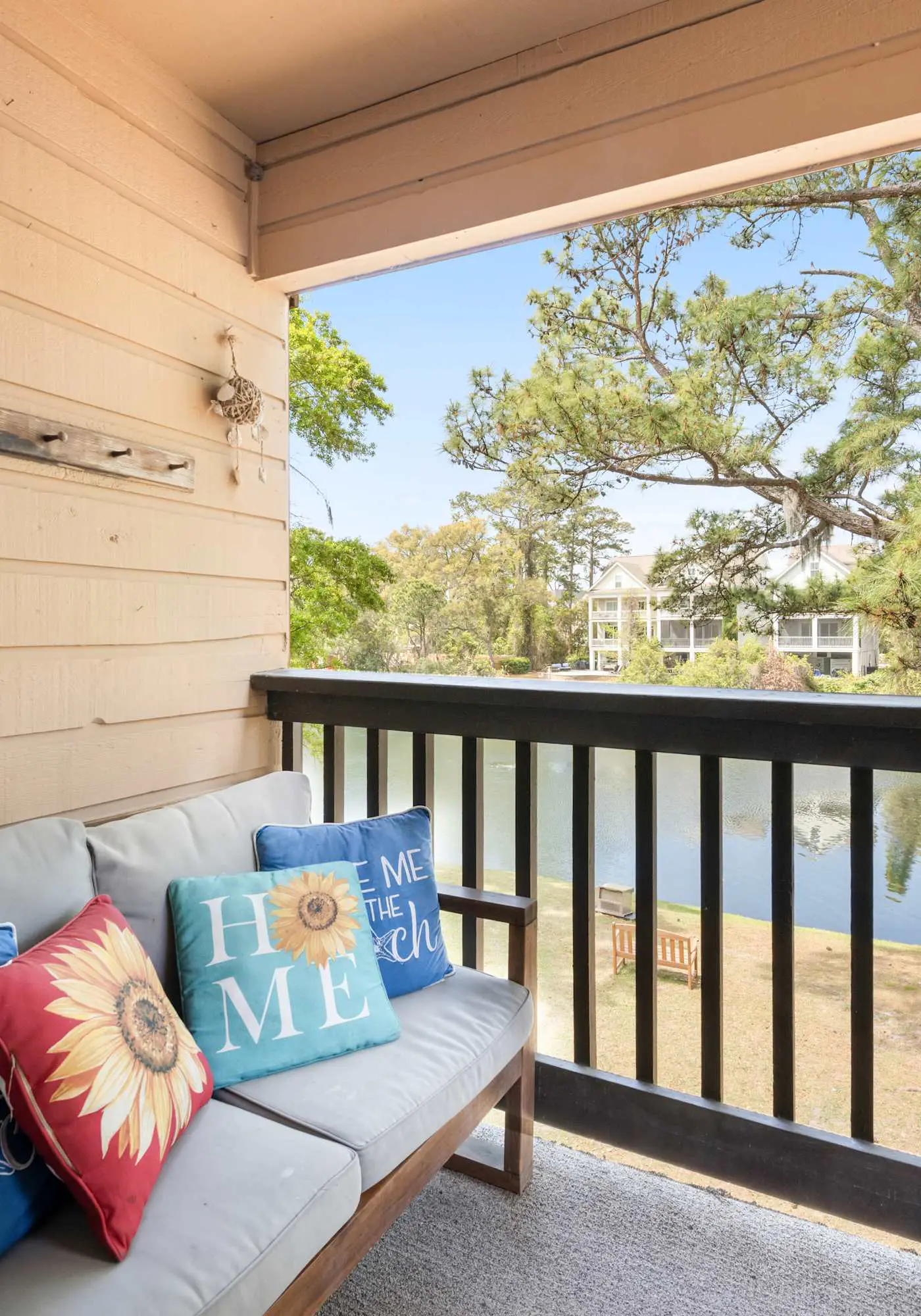Water view retreat with balcony, beach gear, pools, tennis, hot tub, & gym