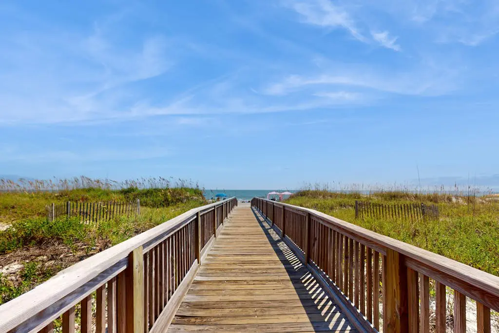 1st-floor condo near the beach with pool, tennis, balcony, gym, streaming, W/D