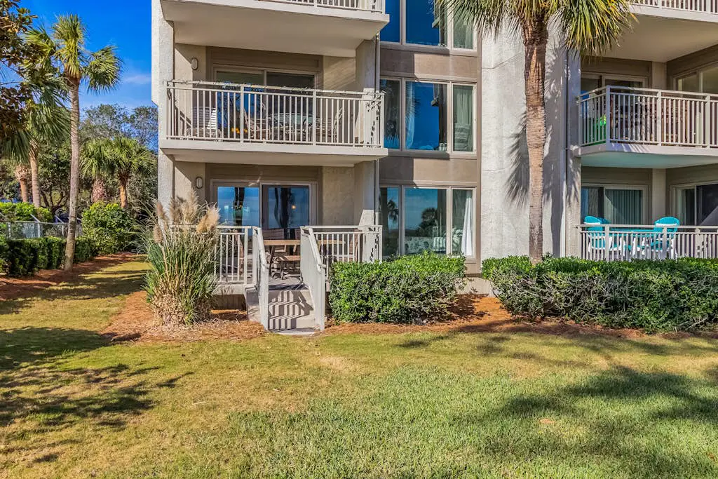 First Floor Condo near the beach with beach gear, washer/dryer, and pool