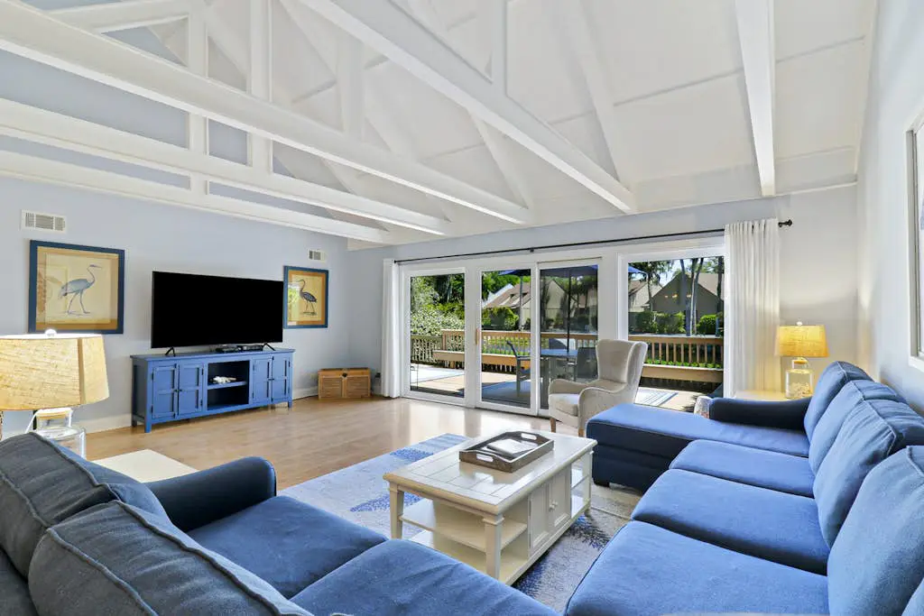 Spacious Palmetto Dunes Condo, Sunny Deck,  View of Lagoon, Complex Pool