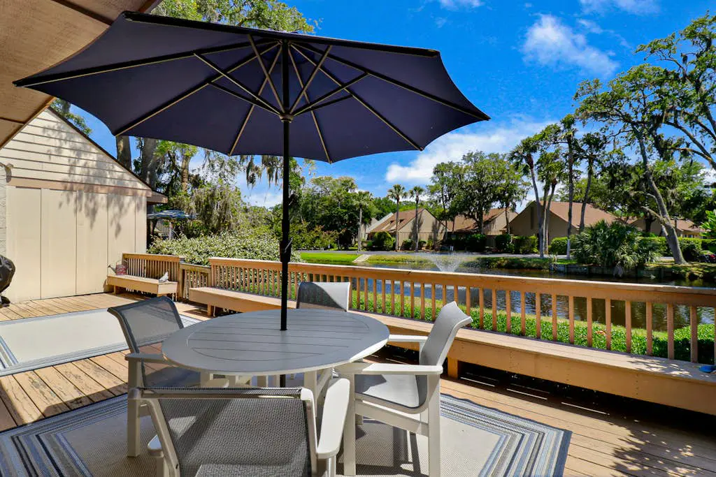 Spacious Palmetto Dunes Condo, Sunny Deck,  View of Lagoon, Complex Pool