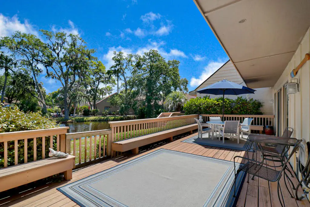 Spacious Palmetto Dunes Condo, Sunny Deck,  View of Lagoon, Complex Pool