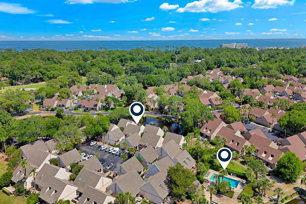 Spacious Palmetto Dunes Condo, Sunny Deck,  View of Lagoon, Complex Pool