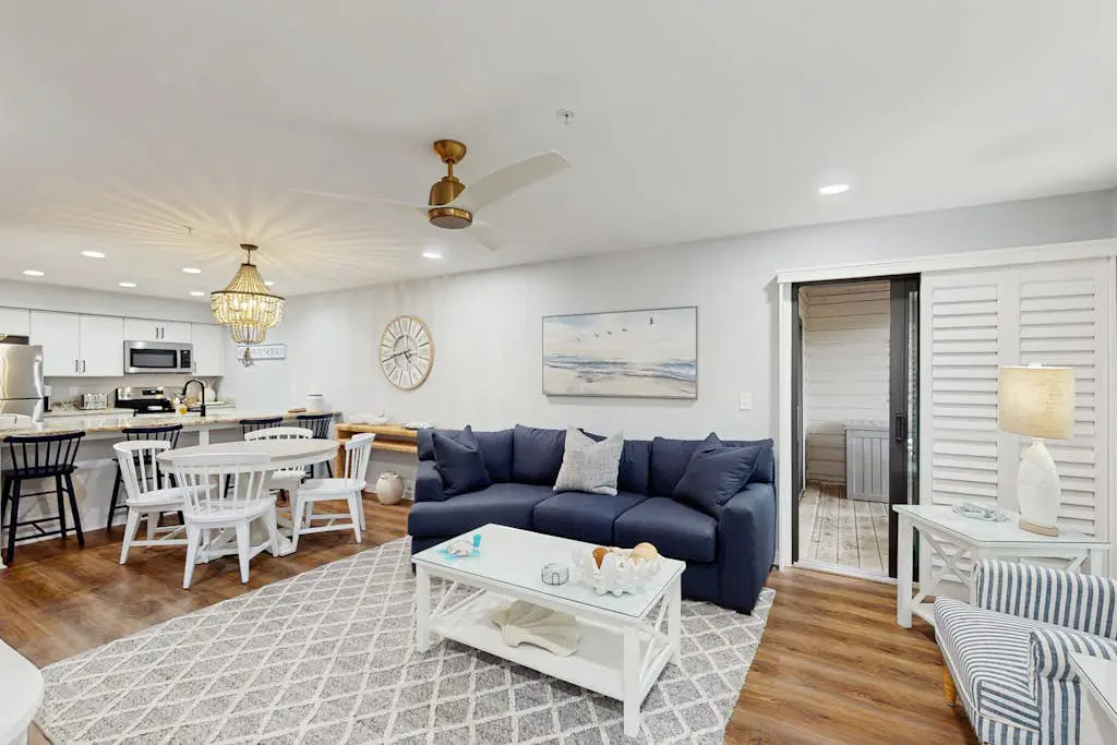 Dog-Friendly Condo with pool, golf, and just steps to the beach