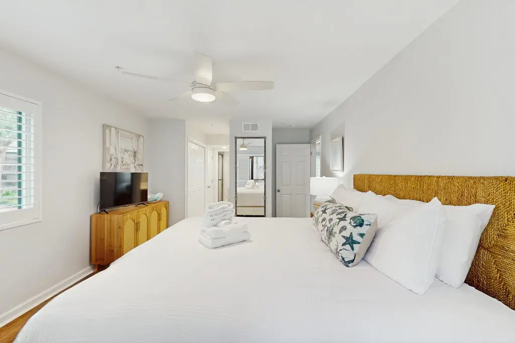 Dog-Friendly Condo with pool, golf, and just steps to the beach