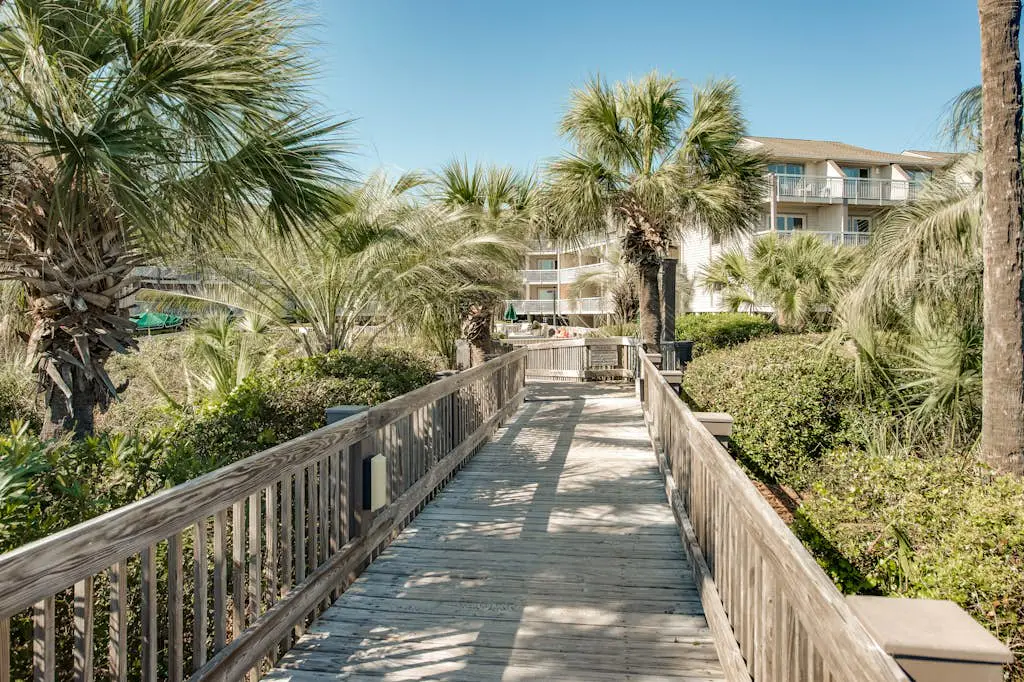 Coastal condo w/ a shared pool - steps to the beach Near shopping