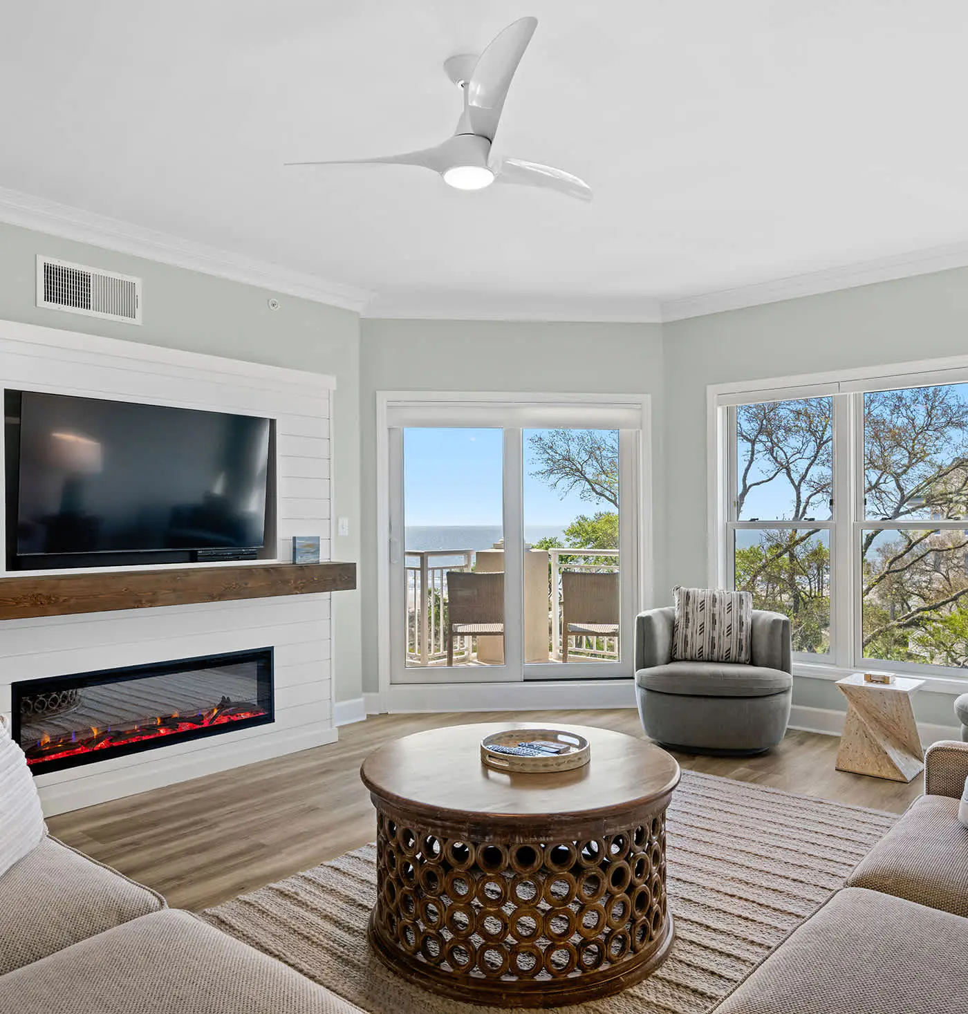 Coastal condo on the beach w/ panoramic views, beach access & a shared pool