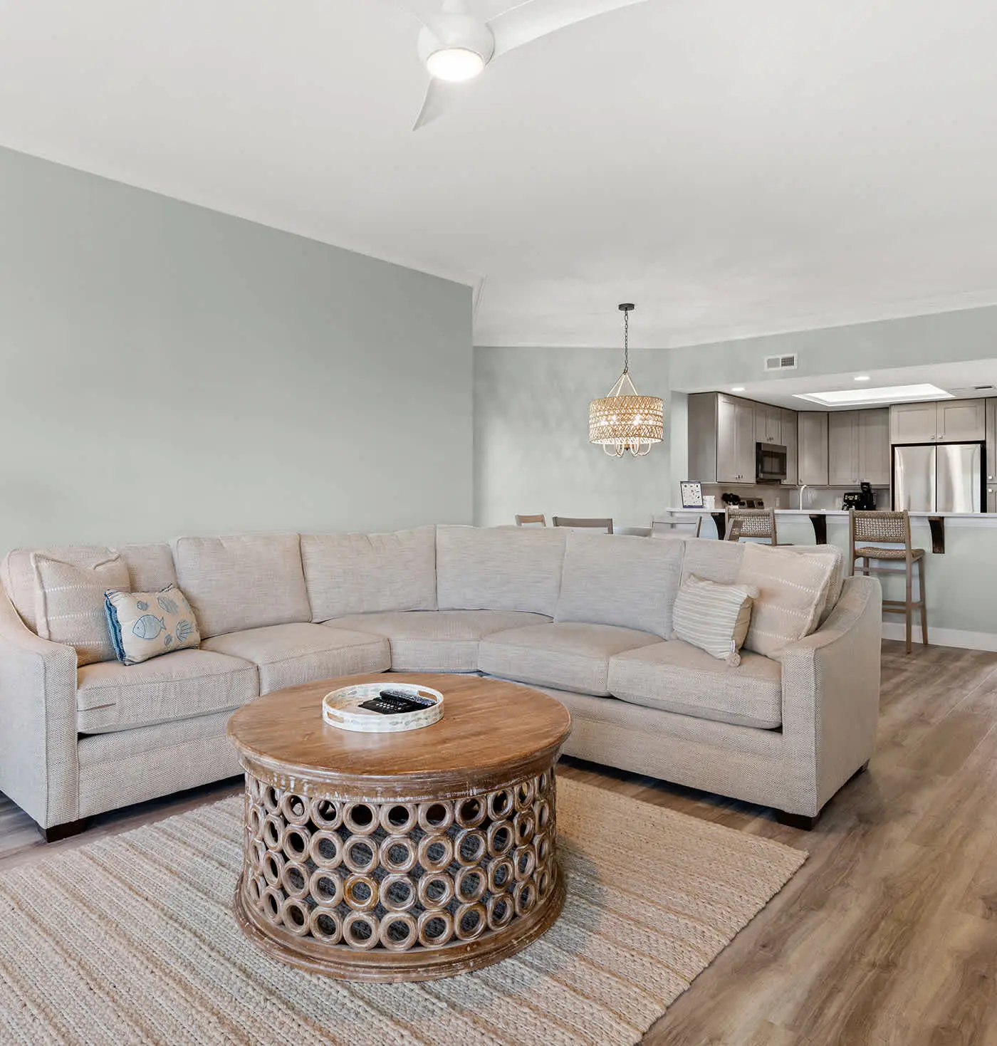 Coastal condo on the beach w/ panoramic views, beach access & a shared pool