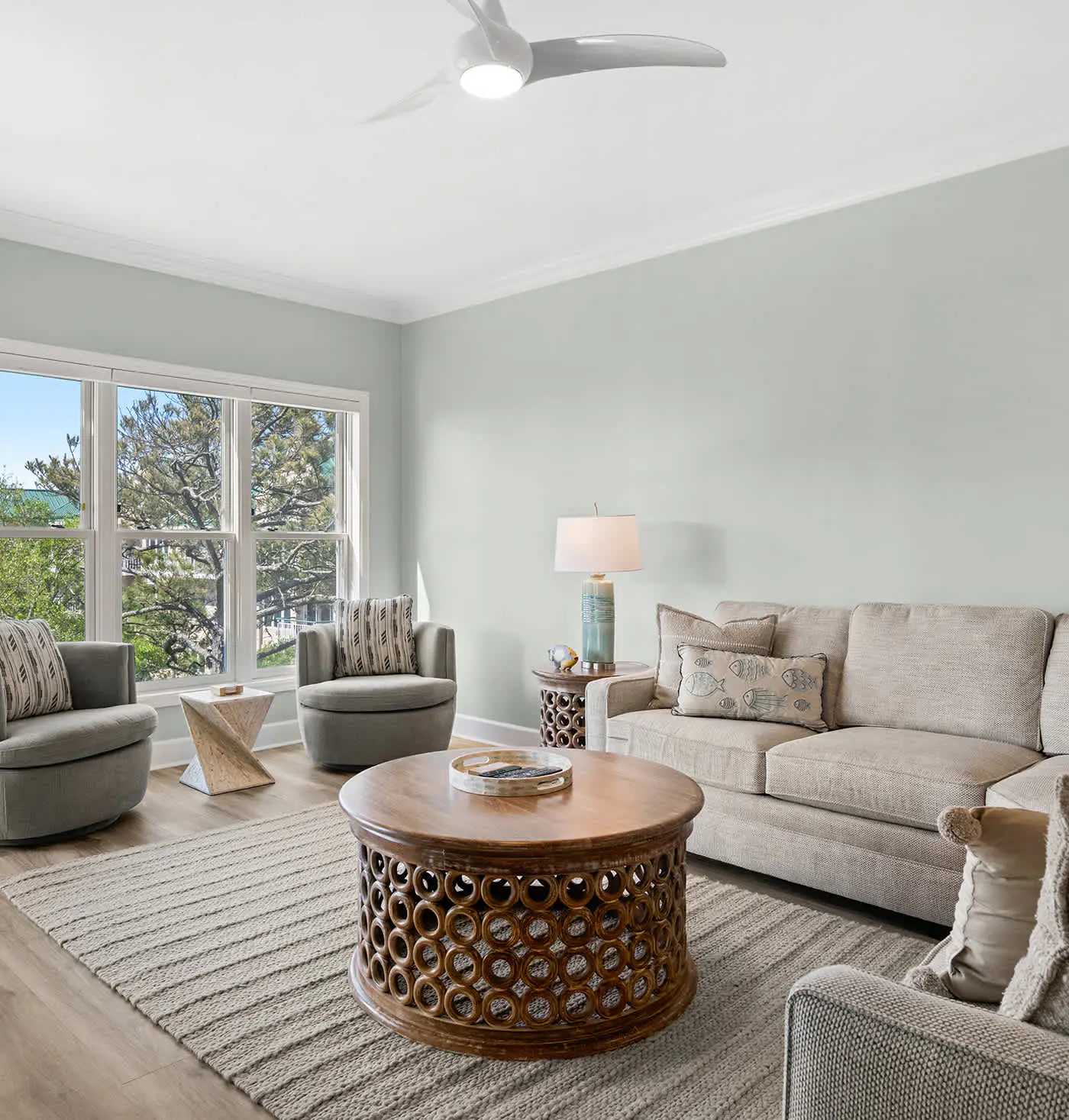 Coastal condo on the beach w/ panoramic views, beach access & a shared pool