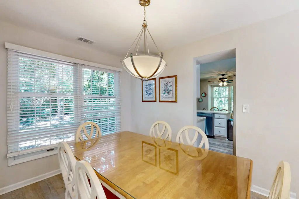 Dog-friendly, golf-course adjacent townhouse w/ a wet bar, patio, & shared pool