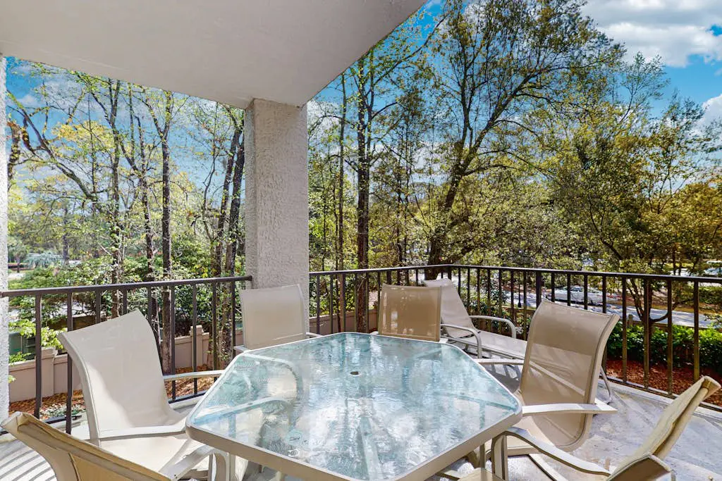 Inviting family-friendly condo with balcony, central AC, & outdoor pool